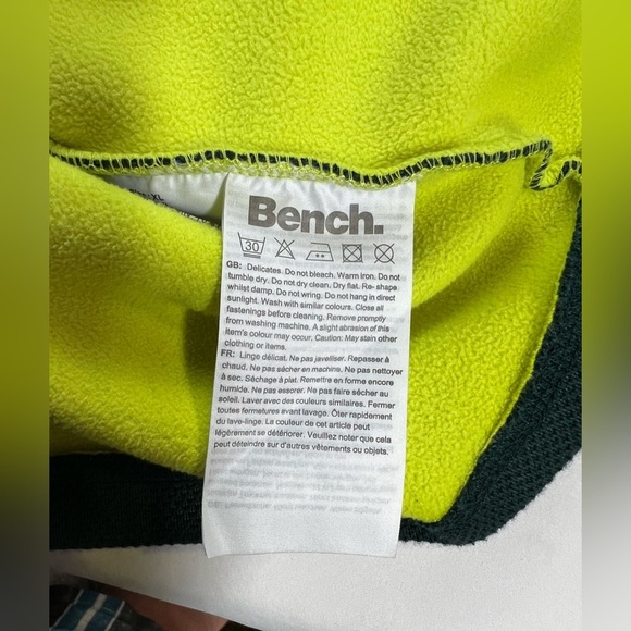 BENCH Teal and yellow full zip jacket size‎ XL - Picture 13 of 15